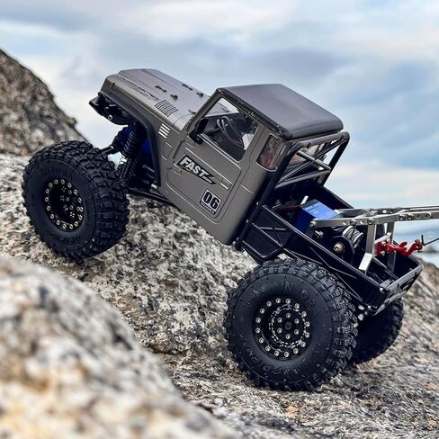 injora injs2065-360 مقاوم للماء 7 كجم وينش سيرفو وسحب الشاحنة رافعة طقم 1/18 TRX4M (أسود) in Saudi Arabia