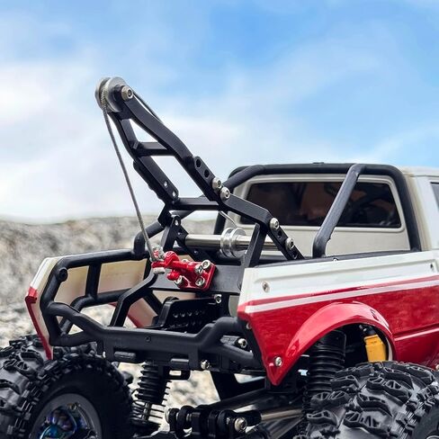 INJORA INJS2065-360 Waterproof 7KG Winch Servo & Tow Truck Crane Kit for 1/18 TRX4M(Black) in Kuwait