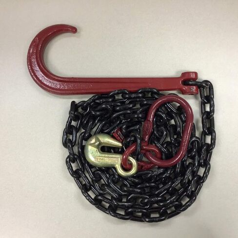 استعادة السحب 3/8 × 10 'الصف 80 مع 15 "J hook و Clevis Grab (Big Ring ، 1 PK) in Kuwait