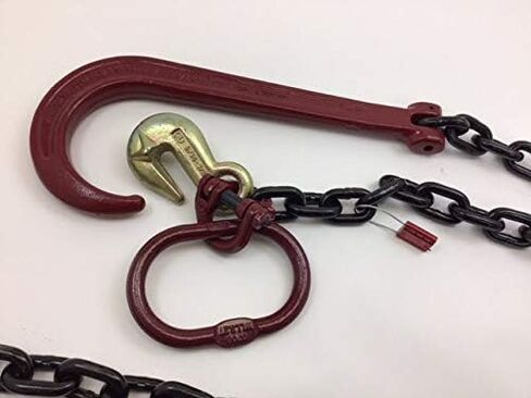 استعادة السحب 3/8 × 10 'الصف 80 مع 15 "J hook و Clevis Grab (Big Ring ، 1 PK) in Kuwait