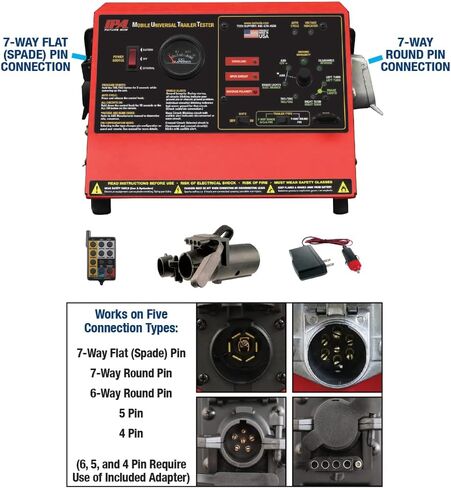 Innovative Products of America #4105 Smart MUTT® X (7-Way Spade, 7-Way Round, 6-Way Round, 5 and 4 Pin) Bench-Top Model in Kuwait
