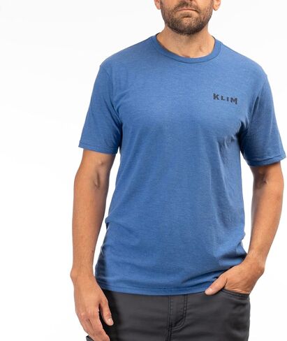 KLIM Men's Pinned Tri-Blend Short Sleeve Tee Shirt in Kuwait