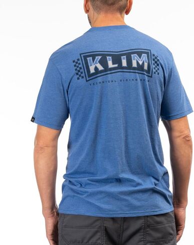 KLIM Men's Pinned Tri-Blend Short Sleeve Tee Shirt in Kuwait