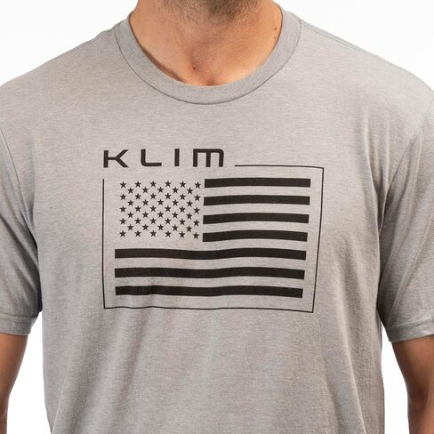 KLIM Men's Patriot Flag Tri-Blend Short Sleeve Tee Shirt in Saudi Arabia