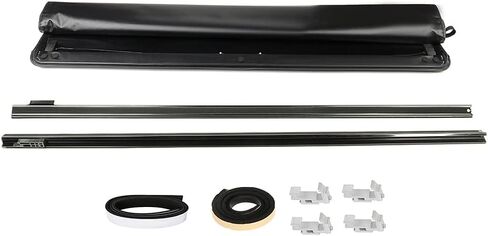 SCITOO Soft Roll-Up Truck Tonneau Covers Compatible with 1988-2007 for Chevy Silverado C/K for GMC Sierra C/K Truck Bed Cover Black (8ft) in Saudi Arabia