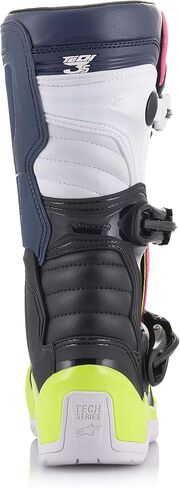Alpinestars 2014018-1176-5 Tech 3S Youth Boots Black/Dark Blue/Pink Fluo SZ 05 in Kuwait