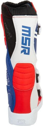 MSR Youth M3X Motocross Boots (1, Red/White/Blue) in Kuwait