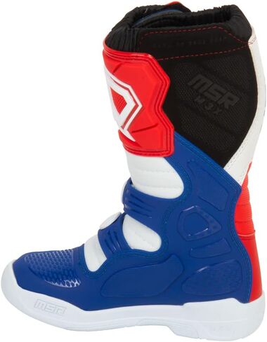 MSR Youth M3X Motocross Boots (1, Red/White/Blue) in Kuwait