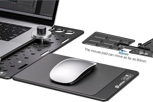 طقم صينية Leofoto LCH-3 Ultimate Leptop مع صينية Mouse LCH-3-1 وحامل LCH-3-2 كوب ، توافق الكمبيوتر المحمول العالمي ، تصاعد ARCA القياسي (LCH-3-KIT) in Saudi Arabia