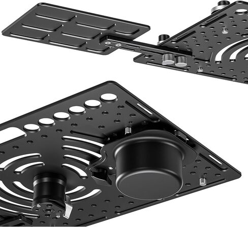 طقم صينية Leofoto LCH-3 Ultimate Leptop مع صينية Mouse LCH-3-1 وحامل LCH-3-2 كوب ، توافق الكمبيوتر المحمول العالمي ، تصاعد ARCA القياسي (LCH-3-KIT) in Saudi Arabia