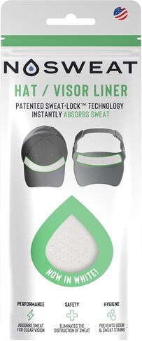 Hat & Cap Sweat Guard Liner | PGA Tour Officially Licensed | Visor Sweatband | Made in The USA - 3 | 6 | 12 | 25 Pack in Saudi Arabia