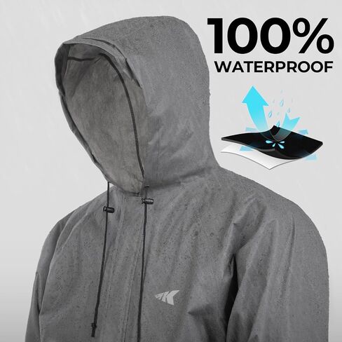 KastKing AquaLite Waterproof Rain Suit for Men and Women, Loose Fit, Lightweight, Durable Outdoor Gear for Fishing, Hiking in Saudi Arabia