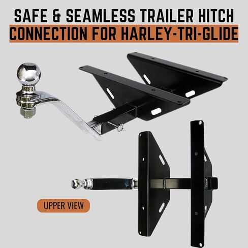 Wire Harness and Trailer Hitch w/Ball and for 2014-Present Harley Davidson Tri-Glide (Does NOT Fit FREEWHEELER) in Kuwait