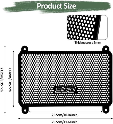 For Kawasaki Z500 SE NINJA 500 Radiator Cover Grille Guard for Kawasaki Z500 Ninja500 SE ABS 2024+ Eliminator 500 2024 2025 in Saudi Arabia