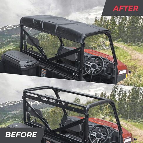 KEMIMOTO Roof Top Hard 3-Seat Compatible with Polaris Ranger XP 1000/1000/ XP 900 Accessories Combination Sport Roof Top Replace #2882911 (NOT Fit 2016+ Full Size 570 Roll Bar Cage) in Saudi Arabia