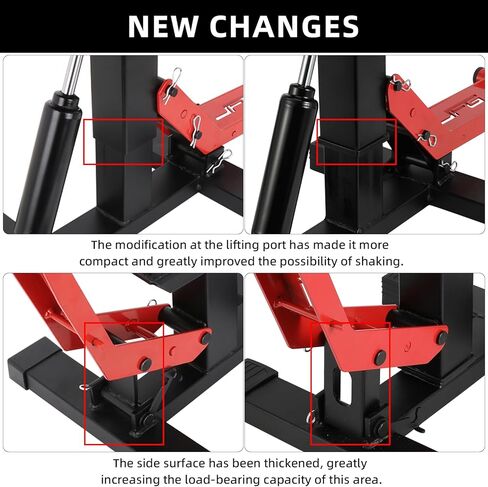 JFG RACING Motorcycle Dirt Bike Stand,1000Lbs Capacity Lift Jack Hoist Table Height Adjustable Lifting Stand Ideal for Dirtbike Pit Bike Repair&Maintainance,Dirt Bike Accessories-Black in Saudi Arabia