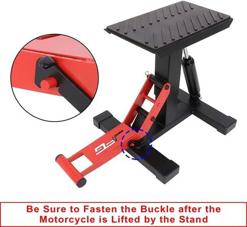 JFG RACING Motorcycle Dirt Bike Stand,1000Lbs Capacity Lift Jack Hoist Table Height Adjustable Lifting Stand Ideal for Dirtbike Pit Bike Repair&Maintainance,Dirt Bike Accessories-Black in Saudi Arabia