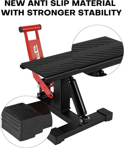 JFG RACING Motorcycle Dirt Bike Stand,1000Lbs Capacity Lift Jack Hoist Table Height Adjustable Lifting Stand Ideal for Dirtbike Pit Bike Repair&Maintainance,Dirt Bike Accessories-Black in Saudi Arabia
