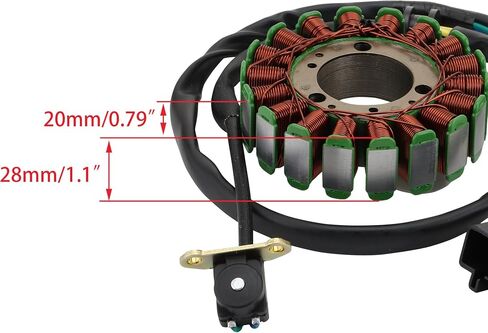 WOOSTAR 18 Coil 5 Wire Magneto Stator Replacement for 2017-2021 250NK 2019-2021 250SR 2022-2023 300SR 2017-2023 300NK OEM 0A80-032000-20000 0DM0-032000 0DMV-032000-0001 in Saudi Arabia