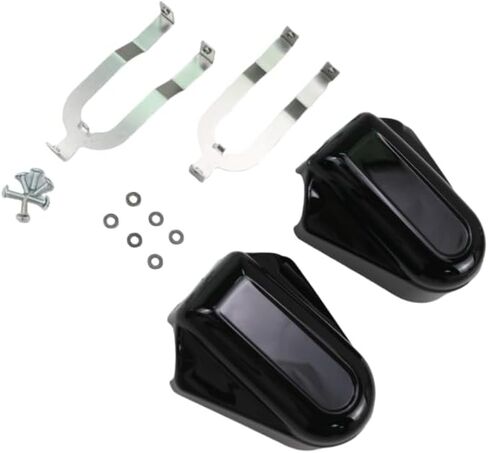 Motorcycle Bar Shield Rear Axle Covers Swingarm Cap Case ABS for Harley Softail FLSTC FLSTN Custom 2008 2009-2014 15 16 2017 (Black) in Saudi Arabia