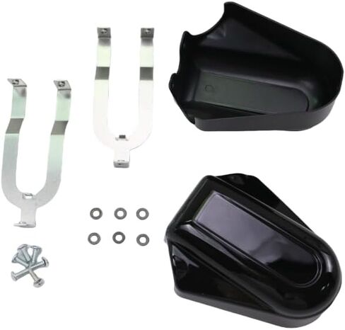 Motorcycle Bar Shield Rear Axle Covers Swingarm Cap Case ABS for Harley Softail FLSTC FLSTN Custom 2008 2009-2014 15 16 2017 (Black) in Saudi Arabia