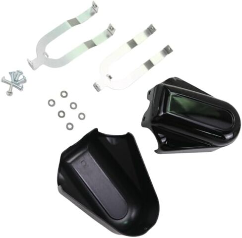 Motorcycle Bar Shield Rear Axle Covers Swingarm Cap Case ABS for Harley Softail FLSTC FLSTN Custom 2008 2009-2014 15 16 2017 (Black) in Saudi Arabia