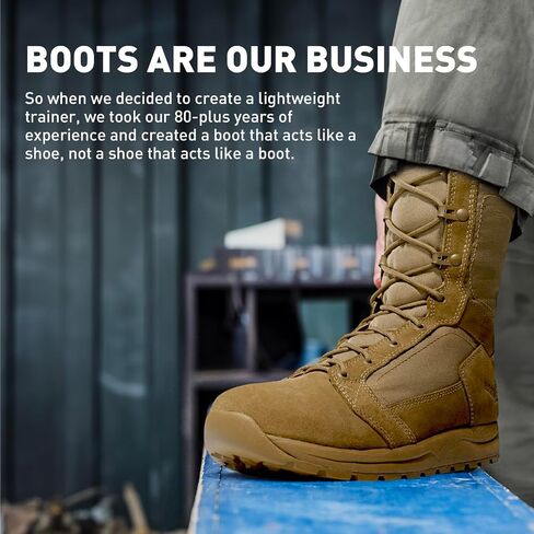 Danner Tachyon 8" Tactical Boots for Men - Ultralight Fast Drying Upper with Abrasion-Resistant Toe, Comfort Footbed, and Non Slip Traction Outsole, Black - 10.5 EE in Saudi Arabia