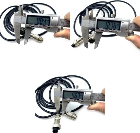3.28 ft GX12 4 Pin Male to Female Head Aviation Cordset, GX12 4Pins Female to Male Connector Electrical Cable Panel Mount Circular Metal Aviation Adapter Cordset for Ships 22AWG (1meter) in Saudi Arabia