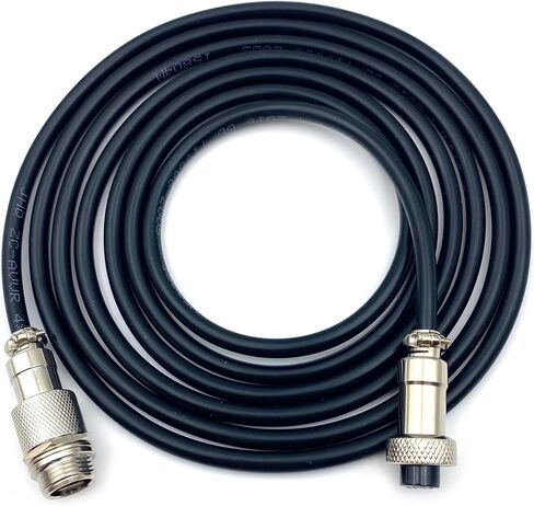 3.28 ft GX12 4 Pin Male to Female Head Aviation Cordset, GX12 4Pins Female to Male Connector Electrical Cable Panel Mount Circular Metal Aviation Adapter Cordset for Ships 22AWG (1meter) in Saudi Arabia