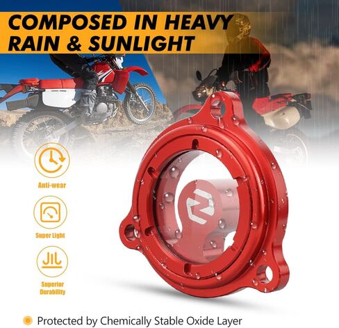غطاء غطاء زيت دراجة نارية تغطية غطاء Filtrar متوافق مع Honda XR600R 1990-2000 XR650L 1993-2024 ، الألومنيوم in Kuwait