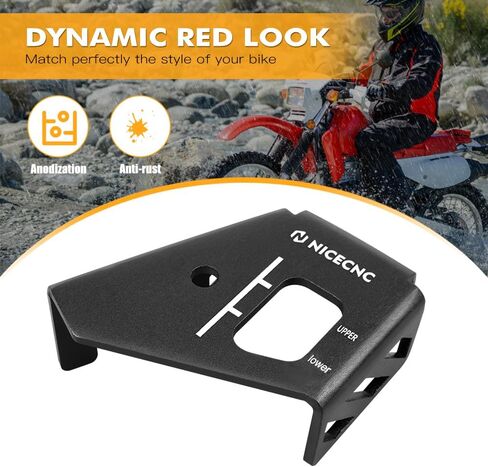 Red Rear Brake Reservoir Guard Compatible with Honda XR650L 1993-2025, 5052 Billet Aluminum Motorcycle Fluid Tank Guard in Saudi Arabia