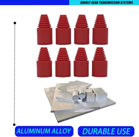 ADORLY 8pcs Axle Boot Set for 1/5 X-Maxx Hpi Baja Rovan King Motor 5B 5T 5Sc Redcat Rampage Mt v3 Rc Cars Red Black in Kuwait