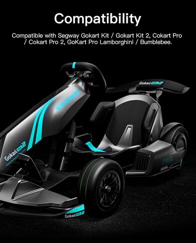 إطار العجلات الأمامية لـ Gokart Pro و Gokart Bundle ، متوافق مع Ninebot بواسطة Segway Gokart Pro/Gokart Kit ، Gokart Karting Wheel Replacements Kart Kit Refit Original Associory Original in Saudi Arabia