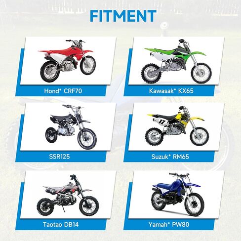 3.00-12 80/100-12 Dirt Bike Rear Rim Wheel Tire Compatible with 90cc 110cc 125cc CRF70 XR70 KX65 KLX110 PW80 TTR90 SSR125 Coolster Taotao Off Road Motorcycle Parts with Brake Rotor Sprocket in Saudi Arabia