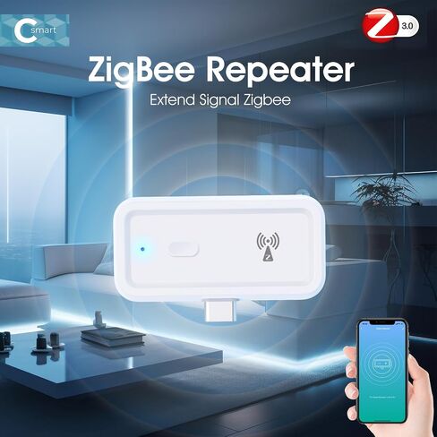 موسع نطاق Zigbee 3.0 مع منفذ USB C، معزز إشارة بوابة Zigbee للمنزل، أطول نطاق يصل إلى 7600 قدم مربع، طاقة الإخراج تصل إلى 20 ديسيبل، مكرر موسع لاسلكي يعمل مع Alexa، 2.4 جيجا هرتز in Saudi Arabia