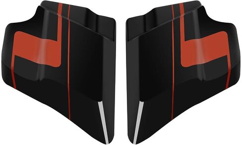 TCMT Vivid Black Left Right Side Cover Panel Fit For Harley Touring Road King Road Glide Electra Glide Street Glide 2009-2024 in Saudi Arabia