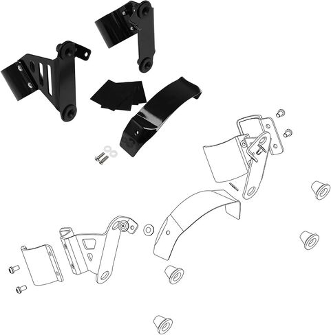 TCMT Quarter Fairing Bracket Mount Fit For Harley Softail Low Rider FXLR 2018-2020 Street Bob FXBB 2018-2023 Softail Standard FXST 2020-2023 in Kuwait