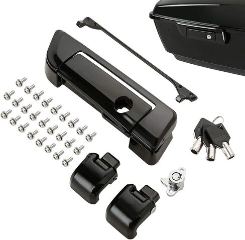 TCMT TOUR PACK TRUNK TRUNT BLACK HINGES KIT ATT FITS FOR HARLEY TOURING ROAD ROAD ROAD GLIDE GLIDE ULTRA LIMITED 2014-2023 ELECTRA GLIDE 2014-2022 CVO LIMITED FLHTKSE 2014-2020 in Kuwait