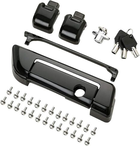 TCMT TOUR PACK TRUNK TRUNT BLACK HINGES KIT ATT FITS FOR HARLEY TOURING ROAD ROAD ROAD GLIDE GLIDE ULTRA LIMITED 2014-2023 ELECTRA GLIDE 2014-2022 CVO LIMITED FLHTKSE 2014-2020 in Kuwait