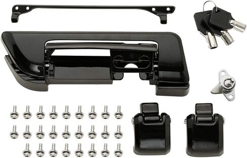 TCMT TOUR PACK TRUNK TRUNT BLACK HINGES KIT ATT FITS FOR HARLEY TOURING ROAD ROAD ROAD GLIDE GLIDE ULTRA LIMITED 2014-2023 ELECTRA GLIDE 2014-2022 CVO LIMITED FLHTKSE 2014-2020 in Kuwait