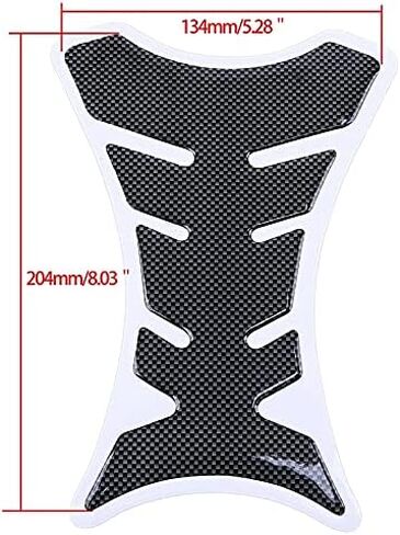 Fuel Tank Protector Decal, Chrome Decal Sticker Vinyl Decal Emblem Protection Gas Tank Pad for Kawasaki Z1000SX Ninja 1000 2010 2011 2012 2013 2014 2015 in Saudi Arabia