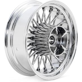 TOFR 16 inch Chrome Rear Wheel Rim 36 Fat King Spokes Tubeless For Harley Touring 2009-2023 FLHR FLHRXS Road King FLHXS Street Glide Special FLTRK Road Glide FLHT FLHTC FLHTCU Electra Glide in Kuwait