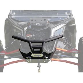 SuperATV Winch Ready Front Bumper For Can-Am Maverick X3, Mount Any SuperATV Black Ops Winches, Includes 2 Tow Clevises And ARMW Armor For Protection, Full Front End Protection, See Fitment, USA Made