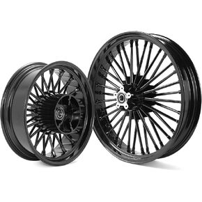 TOFR 21inch 16inch Chrome Front Rear Wheels Rims Tubeless Fat King Spokes For Harley Touring 2009-2023 FLHR FLHRC Road King FLHX Street Glide FLTR Road Glide FLHT Electra Glide FLHTK Ultra Limited in Kuwait
