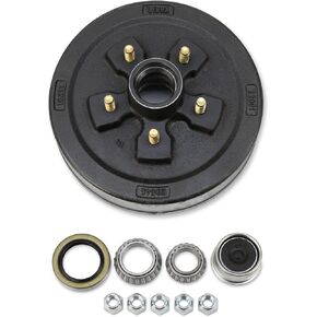 LIBRA One New 10" X 2-1/4" Trailer Brake Drum Kit 5 on 4.5" B.C. for 3500 Lbs Axle - 22001