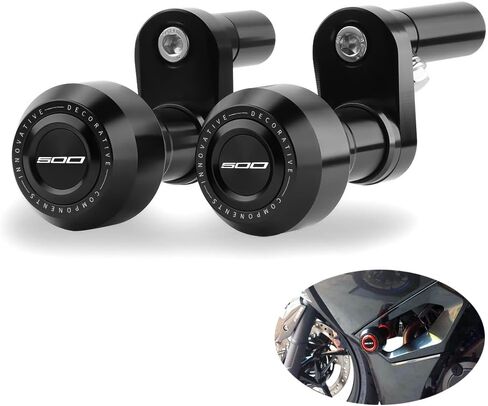 Motorcycle Frame Sliders Crash Bar Protector Compatible with K.awasaki Ninja 500 ABS/SE/KRT 2024 2025 | No Cut Kits Engine Guard Falling Protection ninja500 ninja-500 Accessories (Black) in Saudi Arabia