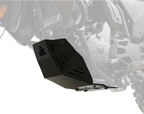 TUSK Aluminium Skid Plate أسود متوافق مع Kawasaki KLR650 2022-2025 in Kuwait