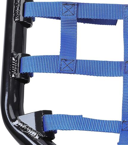 Hecasa nerf أشرطة متوافقة مع جميع السنوات Yamaha Raptor 700 YFM 700 YFM700 YFM700R خطوات القدمين أوتاد حرس الكعب (الأسود nerf + الشباك السوداء) in Saudi Arabia