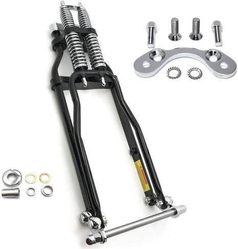 Httmt- Black 26 "- 4" Over Stock Springer Front End W/Handlebar Adapter متوافق مع العرف in Kuwait