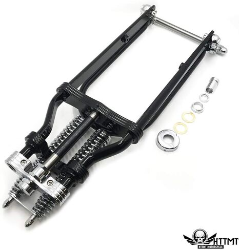 Httmt- Black 26 "- 4" Over Stock Springer Front End W/Handlebar Adapter متوافق مع العرف in Kuwait
